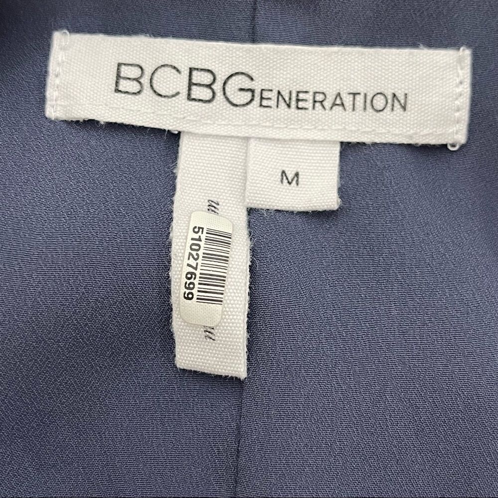 BCBGeneration Low Back Dress Blue Smoke Medium - Picture 10 of 12